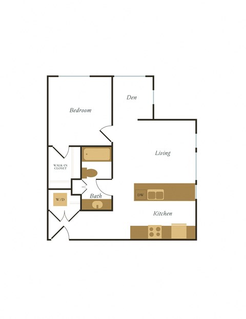 bedroom floor plan at the falls apartments in raleigh nc